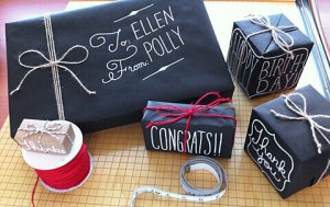 Chalkboard Gift Wrap