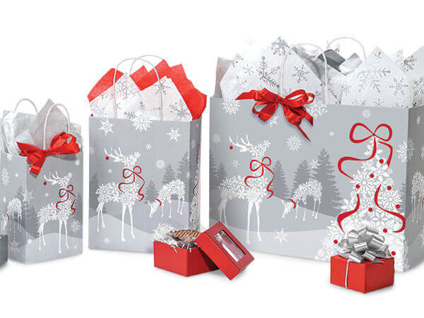 Snowflake Reindeer Bags
