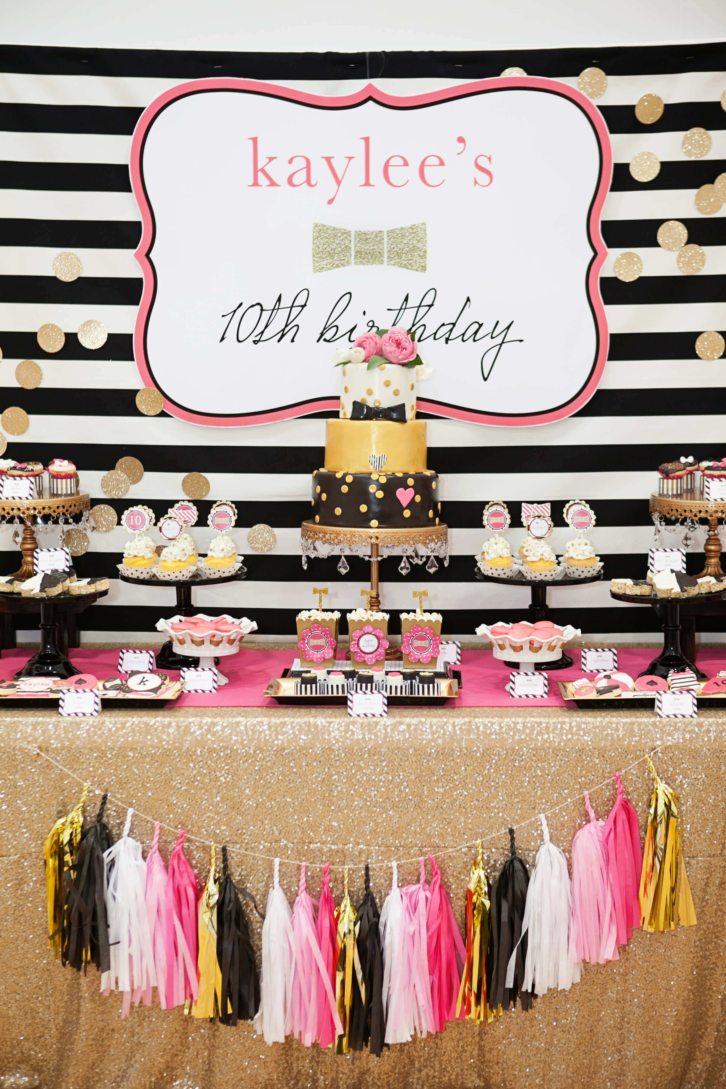 Pink And Gold Birthday Party Ideas - Inspiration