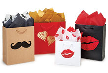 Nashville Wraps new Valentines Day hot stamped gift bags