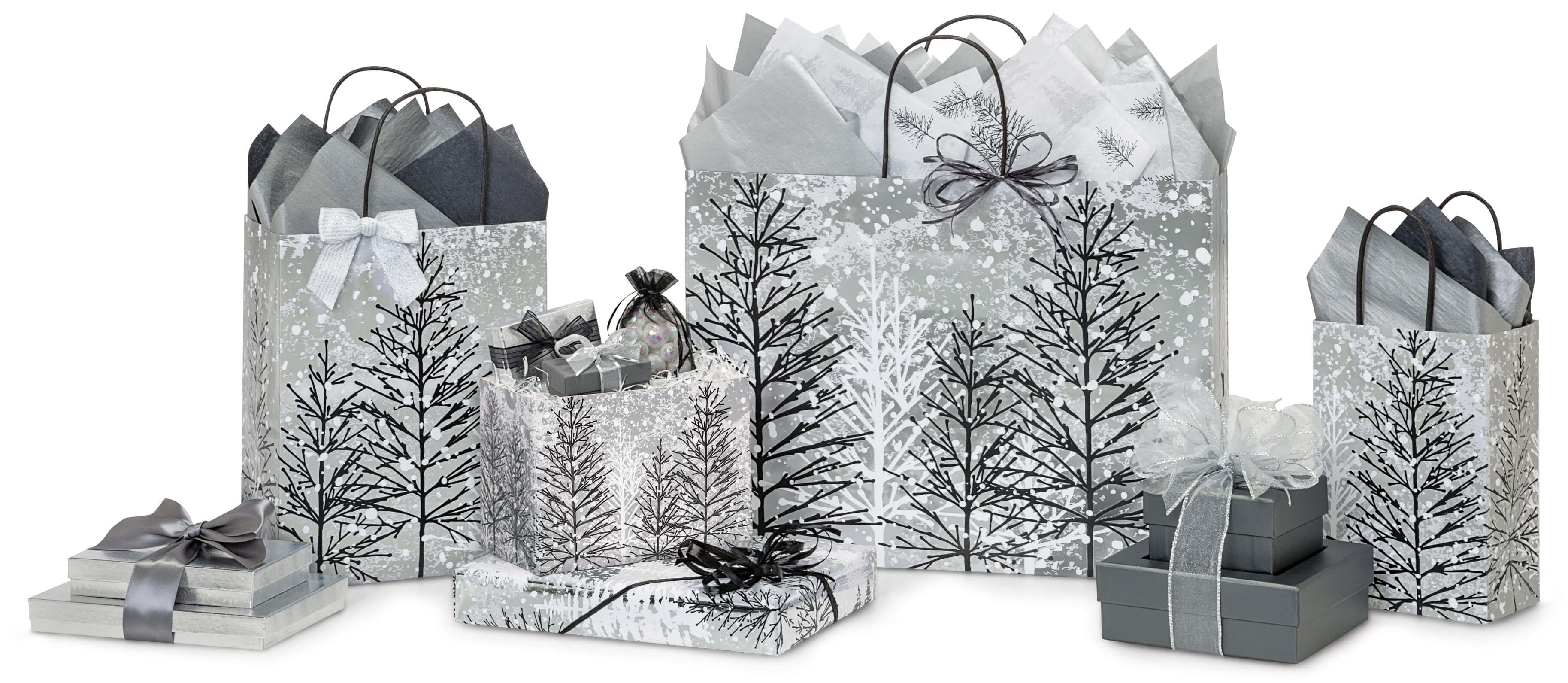 Mixing Christmas Prints with Kraft & White Packaging - Nashville Wraps Blog